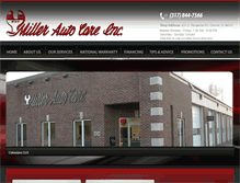 Tablet Screenshot of millerautocarecarmel.com